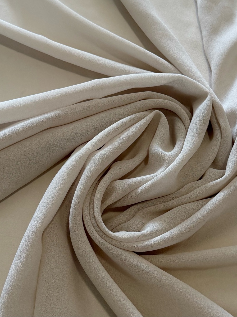 Cream Chiffon Georgette Fabric